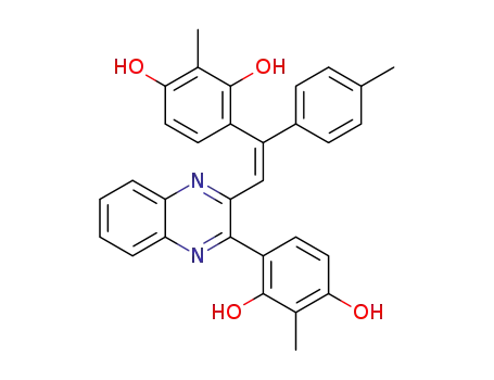 (Z)-4-(3-(2-(2,4-dihydroxy-3-methylphenyl)-2-p-tolylvinyl)quinoxalin-2-yl)-2-methylbenzene-1,3-diol