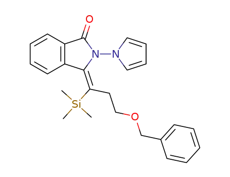 (E)-3-(3-(benzyloxy)-1-(trimethylsilyl)propylidene)-2-(1H-pyrrol-1-yl)isoindolin-1-one