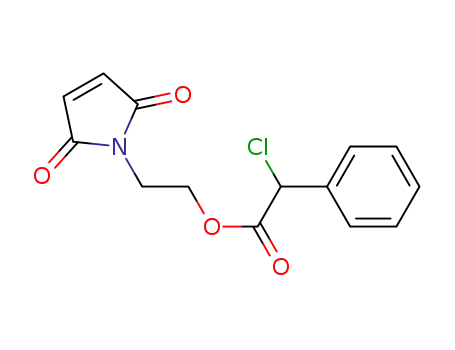 Molecular Structure of 1445784-01-9 (2-maleimidoethyl 2-chloro-2-phenylacetate)