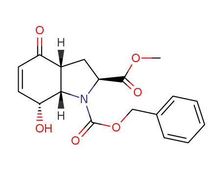 (2S,3aR,7R,7aS)-1-benzyl 2-methyl 7-hydroxy-4-oxo-2,3,3a,4,7,7a-hexahydro-1H-indole-1,2-dicarboxylate