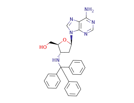 Molecular Structure of 899435-22-4 (3'-tritylamino-2',3'-dideoxyadenosine)