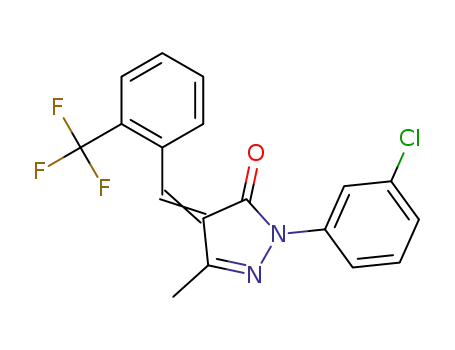 2-(3-chlorophenyl)-5-methyl-4-(2-trifluoromethylbenzylidene)-2,4-dihydropyrazol-3-one
