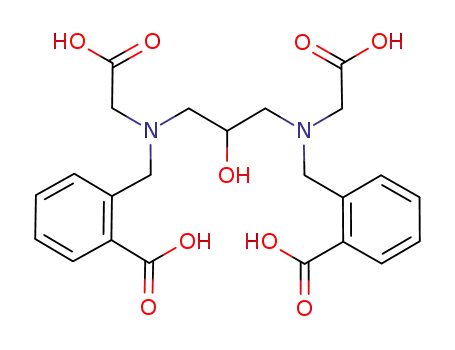 Molecular Structure of 1035818-07-5 (N,N’-bis[2-carboxybenzomethyl]-N,N’-bis[carboxymethyl]-1,3-diaminopropan-2-ol dihydrochloride)