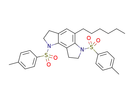5-hexyl-1,6-ditosyl-1,2,3,6,7,8-hexahydropyrrolo[2,3-e]indole
