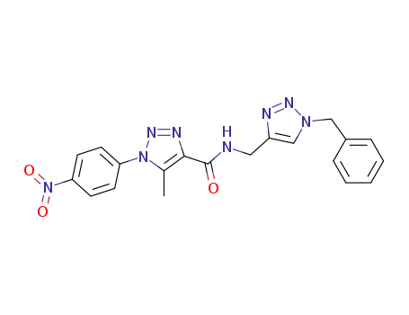 N-[(1-benzyl-1H-1,2,3-triazol-4-yl)methyl]-5-methyl-1-(4-nitrophenyl)-1H-1,2,3-triazole-4-carboxamide