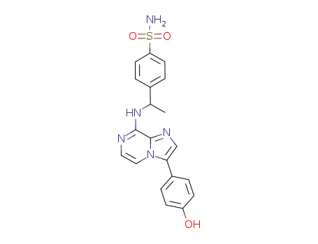 4-(1-(3-(4-hydroxyphenyl)imidazo[1,2-a]pyrazin-8-ylamino)ethyl)benzenesulfonamide