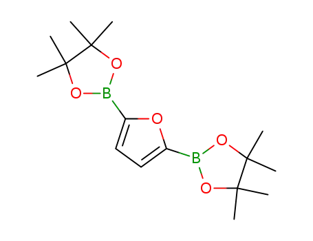 Molecular Structure of 476004-83-8 (Furan-2,5-diboronic acid, pinacol diester)