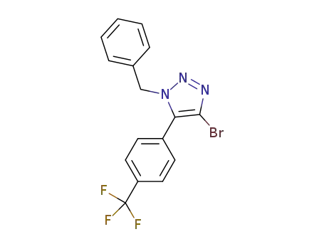 1-benzyl-4-bromo-5-(4-(trifluoromethyl)phenyl)-1H-1,2,3-triazole