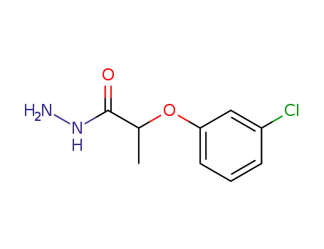 Molecular Structure of 52094-95-8 (2-(3-CHLOROPHENOXY)PROPANOHYDRAZIDE)