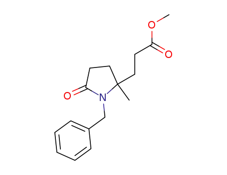 1-benzyl-5-methyl-5-[2-(methyloxycarbonyl)ethyl]pyrrolidin-2-one