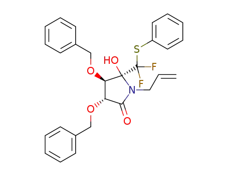 (3R,4R,5S)-1-allyl-3,4-bis(benzyloxy)-5-(difluoro(phenylthio)methyl)-5-hydroxypyrrolidin-2-one