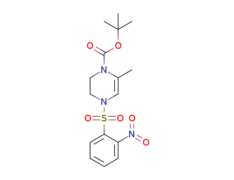 tert-butyl 6-methyl-4-[(2-nitrobenzene)sulfonyl]-1,2,3,4-tetrahydropyrazine-1-carboxylate