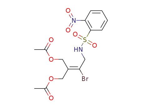 2-(1-bromo-2-(2-nitrophenylsulfonamido)ethylidene)propane-1,3-diyl diacetate
