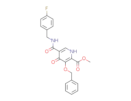 methyl 3-benzyloxy-5-(4-fluorobenzylcarbamoyl)-4-oxo-1,4-dihydropyridine-2-carboxylate