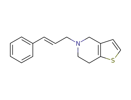 Molecular Structure of 1581720-50-4 (5-cinnamyl-4,5,6,7-tetrahydrothieno[3,2-c]pyridine)