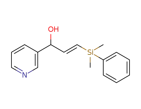 (E)-3-(dimethyl(phenyl)silyl)-1-(pyridin-3-yl)prop-2-en-1-ol