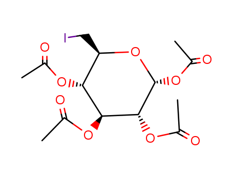 a-D-Glucopyranose,6-deoxy-6-iodo-, 1,2,3,4-tetraacetate cas  24871-54-3