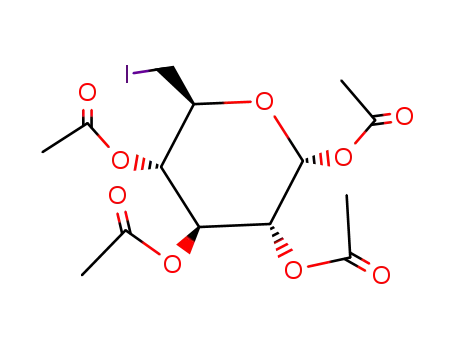 6-Deoxy-6-iodo-α-D-glucopyranose 1,2,3,4-tetraacetate