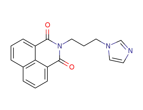 Molecular Structure of 118854-71-0 (2-(3-(1H-imidazol-1-yl)propyl)-1H-benzo[de]isoquinoline-1,3(2H)-dione)