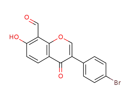 3-(4-bromophenyl)-7-hydroxy-4-oxo-4H-1-benzopyran-8-carboxaldehyde