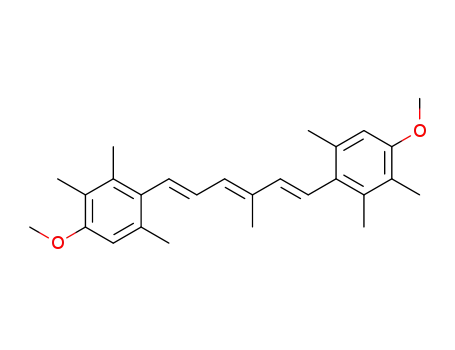 4,4’-((1E,3E,5E)-3-methylhexa-1,3,5-triene-1,6-diyl)bis(1-methoxy-2,3,5-trimethylbenzene)