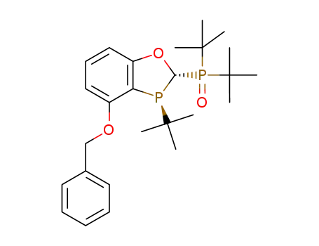Molecular Structure of 2374143-30-1 ((2S,3S)-3-tert-butyl-2-(bis(tert-butyl)phosphoryl)-4-benzyloxy-2,3-dihydrobenzo[d][1,3]oxaphosphole)