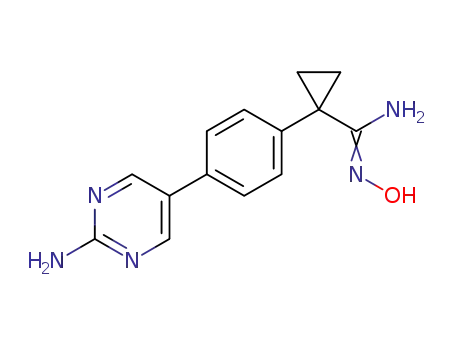1-[4-(2-aminopyrimidin-5-yl)phenyl]-N-hydroxycyclopropanecarboxamidine