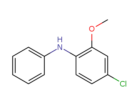 Molecular Structure of 97026-57-8 (4-Chloro-N-phenyl-o-anisidine)