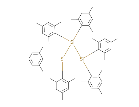 Molecular Structure of 132771-52-9 (hexamesitylcyclotrisilane)