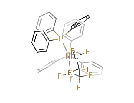 Molecular Structure of 27661-80-9 (C<sub>40</sub>H<sub>30</sub>F<sub>8</sub>NiP<sub>2</sub>)