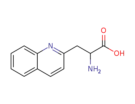 Molecular Structure of 123761-12-6 (3-(2-Quinolyl)-DL-alanine)