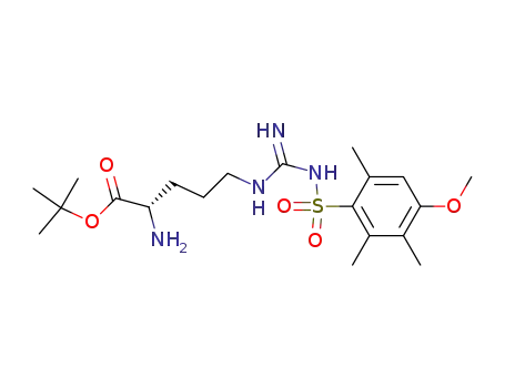 Molecular Structure of 115608-61-2 (H-ARG(MTR)-OTBU)