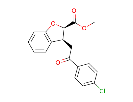 (2R,3S)-methyl-3-(2-(4-chlorophenyl)-2-oxoethyl)-2,3-dihydrobenzofuran-2-carboxylate