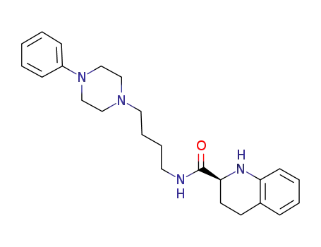 Molecular Structure of 898533-27-2 ((S)-(-)-N-[4-(4-phenylpiperazin-1-yl)butyl]-1,2,3,4-tetrahydroquinoline-2-carboxamide)