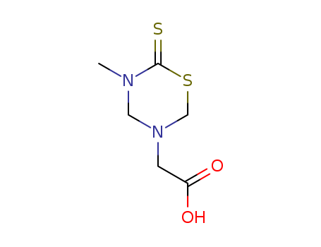 2H-1,3,5-Thiadiazine-3(4H)-aceticacid, dihydro-5-methyl-6-thioxo-