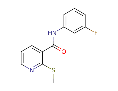 N-(3-fluorophenyl)-2-(methylthio)nicotinamide