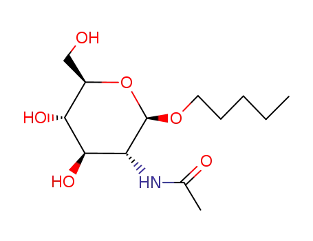 Molecular Structure of 94483-64-4 (AMYL 2-ACETAMIDO-2-DEOXY-BETA-D-GLUCOPYRANOSIDE)