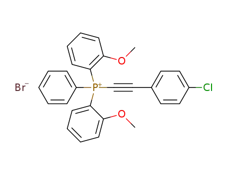 ((4-chlorophenyl)ethynyl)bis(2-methoxyphenyl)(phenyl)phosphonium bromide