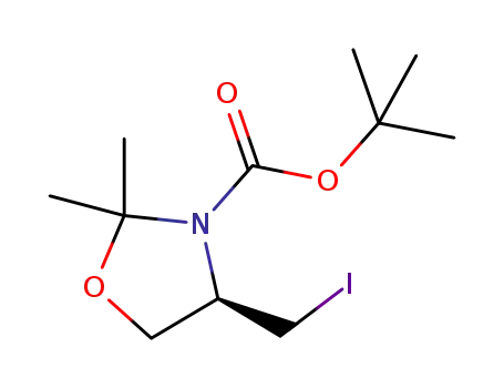 tert-butyl [(4R)-2,2-dimethyl-4-(iodomethyl)-1,3-oxazolidin-3-yl]carboxylate