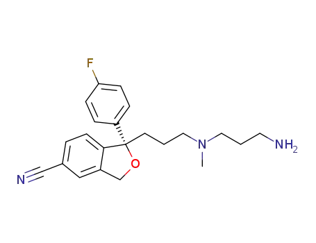 (S)-1-(3-((3-aminopropyl)(methyl)amino)propyl)-1-(4-fluorophenyl)-1,3-dihydroisobenzofuran-5-carbonitrile