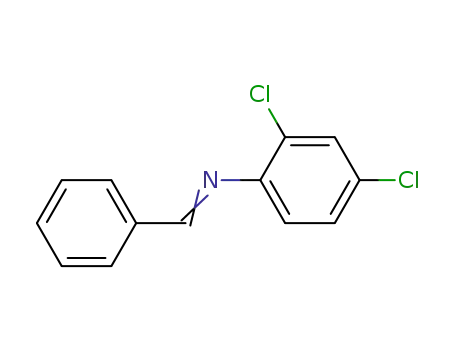 Benzenamine, 2,4-dichloro-N-(phenylmethylene)-