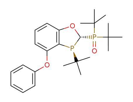 Molecular Structure of 2374143-31-2 ((2S,3S)-3-tert-butyl-2-(bis(tert-butyl)phosphoryl)-4-phenoxy-2,3-dihydrobenzo[d][1,3]oxaphosphole)