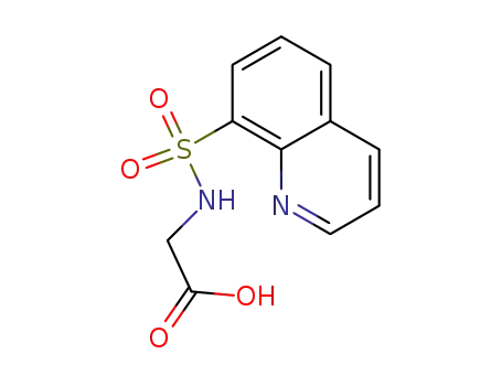 Molecular Structure of 115241-94-6 ((QUINOLINE-8-SULFONYLAMINO)-ACETIC ACID)