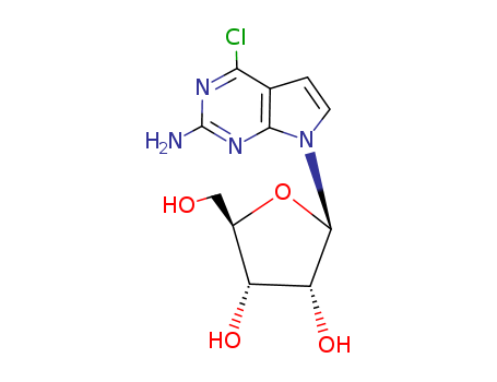 4-Chloro-7-β-D-ribofuranosyl-7H-pyrrolo[2,3-d]pyrimidin-2-amine
