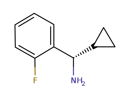 Molecular Structure of 844817-69-2 ((1S)CYCLOPROPYL(2-FLUOROPHENYL)METHYLAMINE)