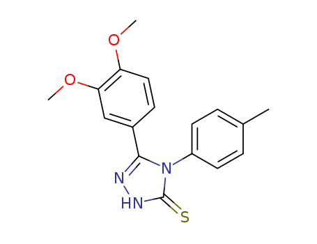 5-(3,4-dimethoxyphenyl)-4-(4-methylphenyl)-4H-1,2,4-triazol-3-yl hydrosulfide