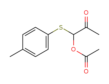 1-(p-tolylthio)-2-oxopropyl acetate