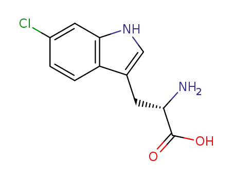 Molecular Structure of 17808-35-4 (6-chlorotryptophan)