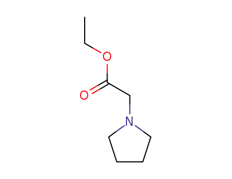 Molecular Structure of 22041-19-6 (ETHYL PYRROLIDINOACETATE)