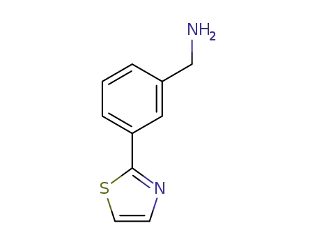 Molecular Structure of 672324-88-8 ([3-(1,3-Thiazol-2-yl)phenyl]methylamine)